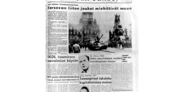 Kansan Uutisten etusivu 22.8.1968