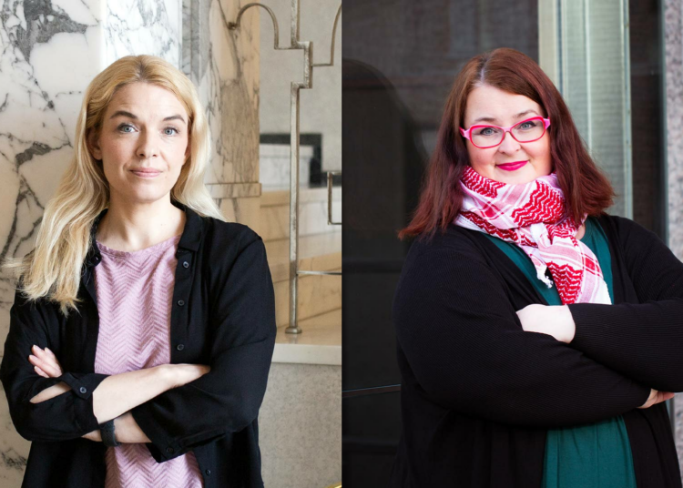 Komission esittämä uusi yhtiöjärjestelmä olisi otollinen pöytälaatikkoyhtiöille, bulvaanijärjestelyille ja rahanpesulle, varoittavat Mai Kivelä (vas.) ja Pia Lohikoski (myös vas., mutta kuvassa oik.).
