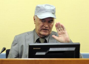 Ratko Mladic Haagin sotarikostuomioistuimessa viime perjantaina.