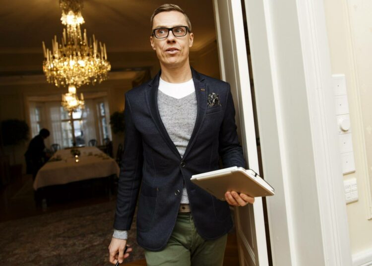 Pääministeri Alexander Stubb Ylen pääministerin haastattelutunnilla sunnuntaina.