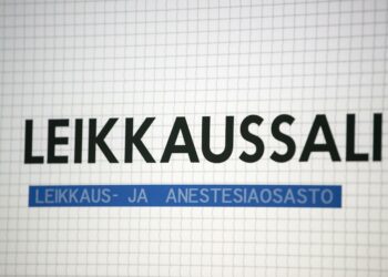 Länsi-Pohjan keskussairaalan leikkaussali Kemissä.