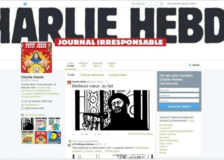 Charlie Hebdon tweetissä juuri ennen joukkomurhaa irvailtiin ISIS-johtajalle.