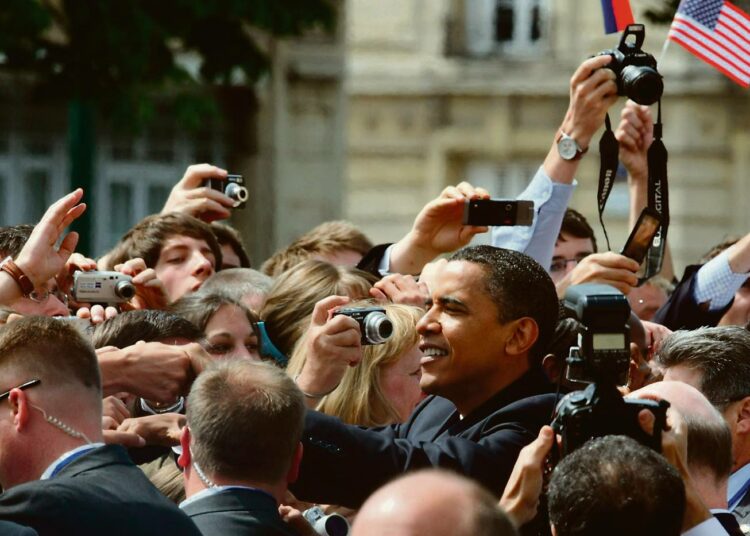 Normandian maihinnousujuhlista tuli mahtava mediatapahtuma, kun sinne saapui Yhdysvaltojen presidentti Barack Obama.
