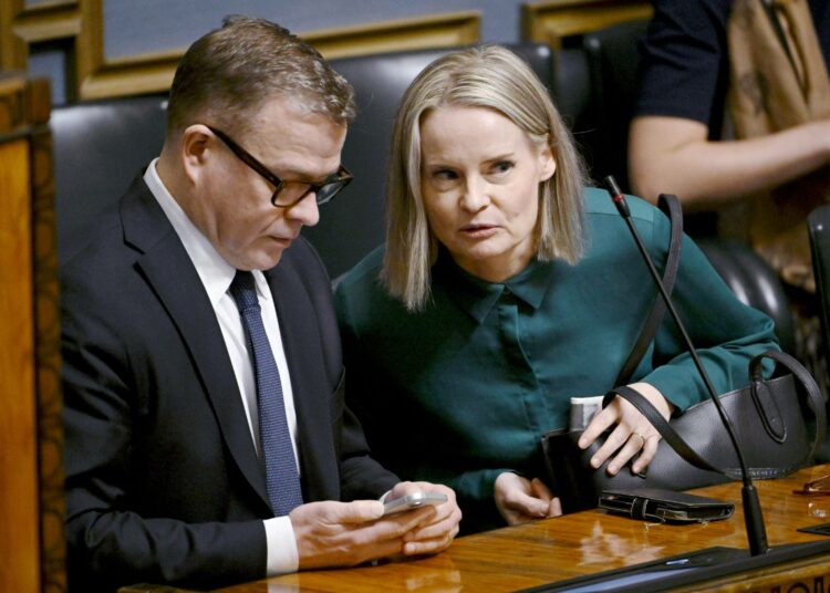 Petteri Orpo ja Riikka Purra.