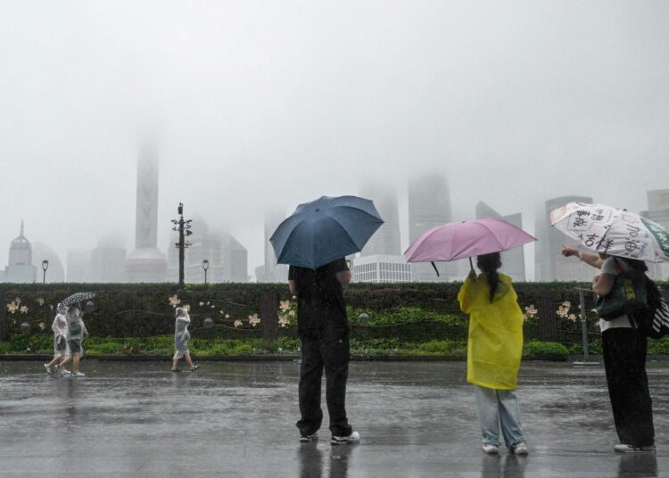 Shanghai peittyi sumuun heinäkuun lopulla.