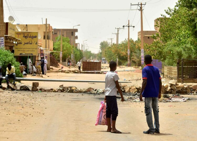 Katusulkuja sunnuntaina Khartumissa.