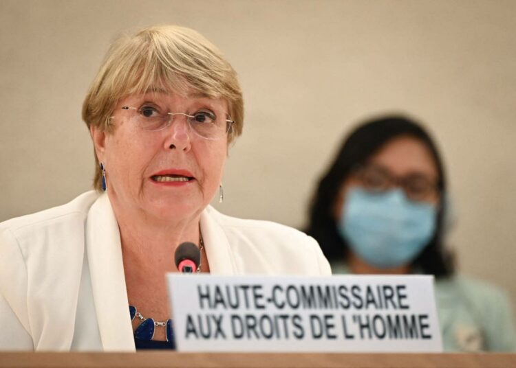 YK:n ihmisoikeusvaltuutettu Michelle Bachelet.