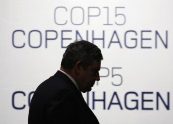 Yhdistyneen kuningaskunnan pääministeri Gordon Brown osallistui ilmastokokoukseen.