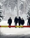 Käännytyslailal pyritään pitämään turvapaikanhakijat poissa. Kuvassa on Vaalimaan rajanylityspaikka joulukuussa 2023.
