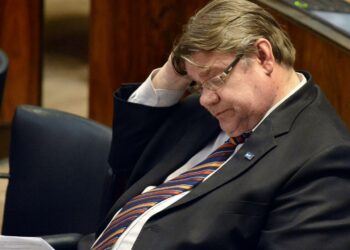 Perussuomalaisten puheenjohtaja Timo Soini.
