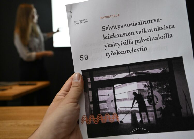 Työn ja talouden tutkimus Laboren raportti Orpon hallituksen sosiaaliturvaleikkausten vaikutuksista palvelualojen ammattilaisiin julkaistiin torstaina.