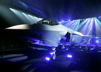 Ensimmäinen Suomeen tulossa olevista F-35-hävittäjsitä esiteltiin joulukuussa Forth Worthissa Yhdysvaltain Texasissa.