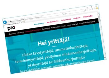 Pro Ammatinharjoittajat tukee kevytyrittäjiä tai itsensä työllistäviä.