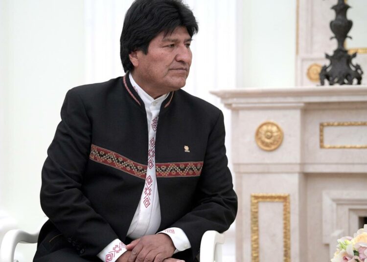 Bolivian presidentti Evo Morales kuvattuna heinäkuussa vierailulla Moskovassa.