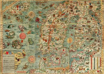 Olaus Magnusin 1539 valmistunut Carta Marina ohjasi kulkijoita pohjoisessa.