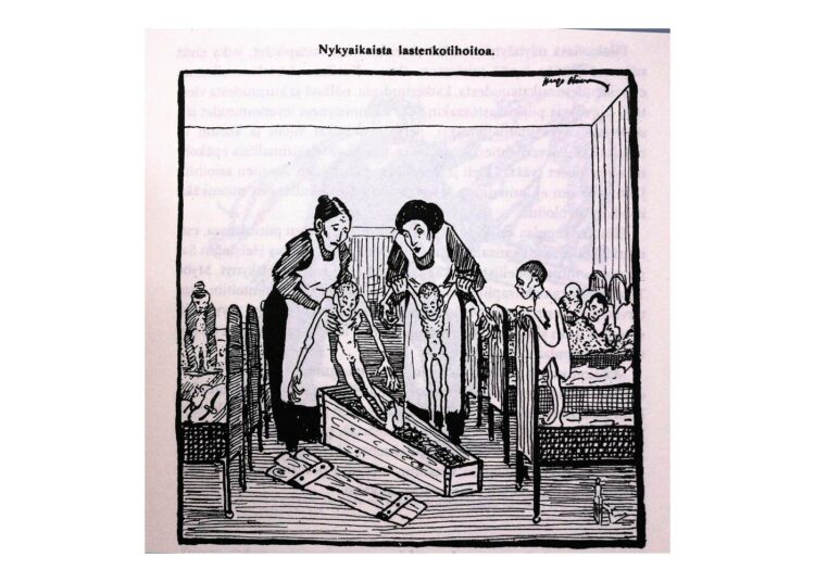 Lastenkodit nähtiin köyhien lasten kurjuutena ja kuolemana ilman ihmisarvoa. - Kurikka, 15.10.1912.