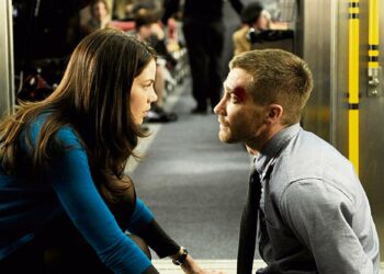 Michelle Monaghan ja Jake Gyllenhaal dramaattisella junamatkalla toiminnallisessa scifi-jännärissä Source Code (Lähdekoodi).