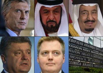 Mauricio Macri, Khalifa bin Zayed bin Sultan Al Nahyan, Salman bin Abdulaziz bin Abdulrahman Al Saud, Petro Porošenko  ja Davið Gunnlaugsson.