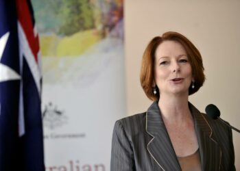 Australian pääministeri Julia Gillard, kuva vuodelta 2011.