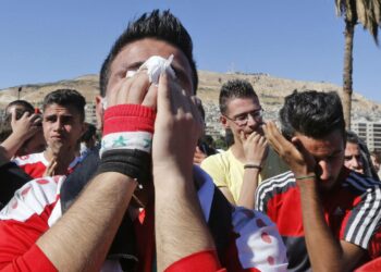 Syyrian kannattajat surivat viime tiistaina 1 - 2-häviötä Australialle. Tulos tiesi maan jäämistä jalkapallon MM-kisojen ulkopuolelle.
