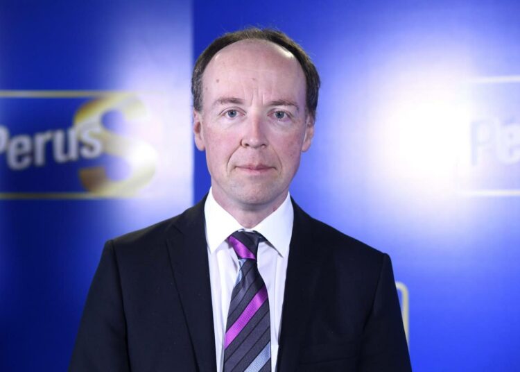 Perussuomalaisten puheenjohtaja Jussi Halla-aho.