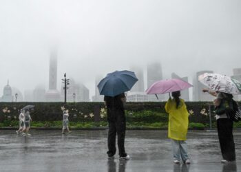 Shanghai peittyi sumuun heinäkuun lopulla.