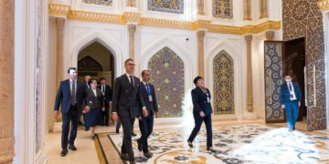 Presidentti Alexander Stubb vieraili Uzbekistanissa lokakuussa 2025.