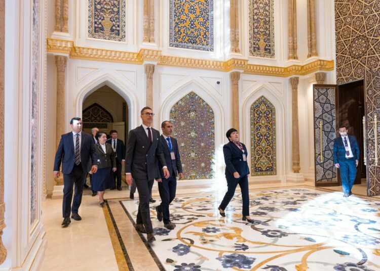Presidentti Alexander Stubb vieraili Uzbekistanissa lokakuussa 2025.