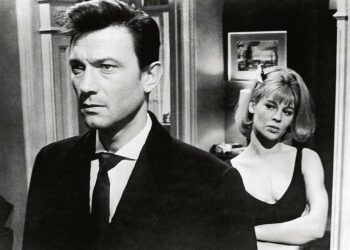 Kultaseni on elokuva nuoren neidon rakkaussuhteista 1960-luvun svengaavan Lontoon suihkuseurapiireissä. Kuvassa Laurence Harvey ja Julie Christie.