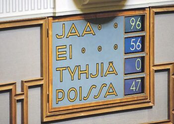Sähköisen viestinnän tietosuojalakia koskevan äänestyksen tulos eduskunnan täysistunnossa 4. maaliskuuta
