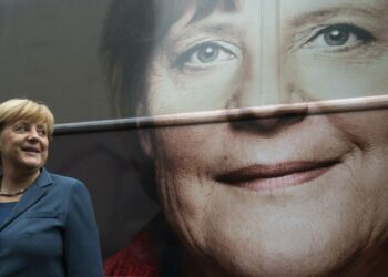 Liittokansleri Angela Merkel on kristillisdemokraattien tärkein vaaliase.