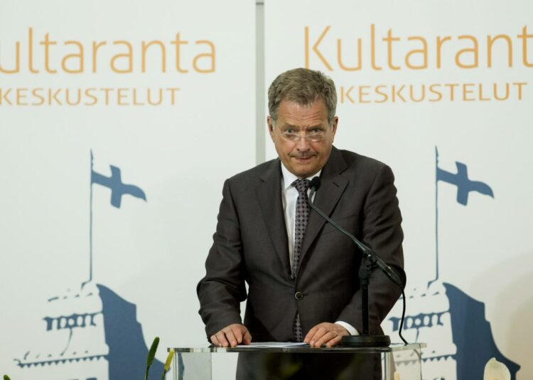Tasavallan presidentti Sauli Niinistö avasi Kultaranta-keskustelut.