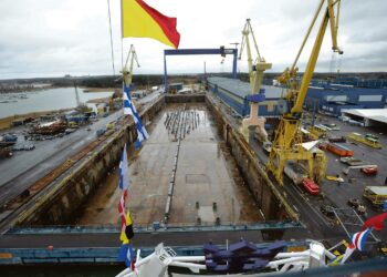 STX:n turun telakalla on tyhjää.