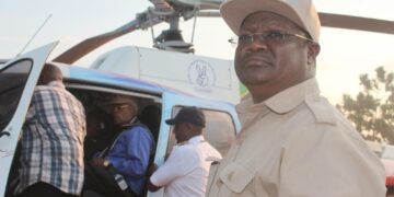 Tansanian vangittu oppositiojohtaja Tundu Lissu kuvattuna vaalikampanjan aikana vuonna 2015.