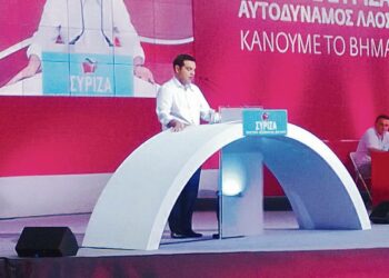 Alexis Tsipras, 38, jatkaa Syrizan puheenjohtajana.