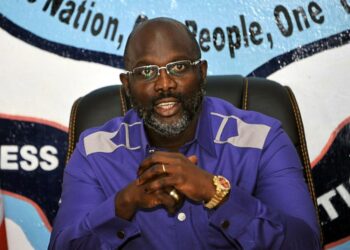 Liberian presidentti George Weah on valittu maailman parhaaksi jalkapalloilijaksi vuonna 1995.