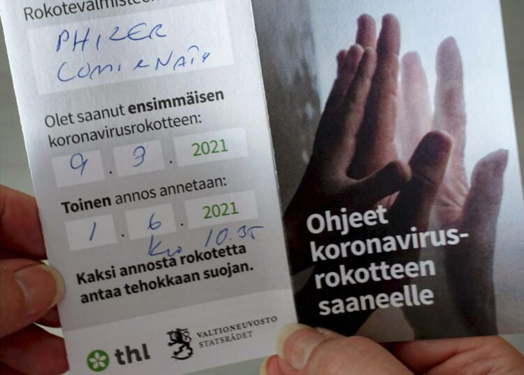 Runsaat 807 000 ihmistä on saanut koronavirusrokotteen ensimmäisen annoksen.