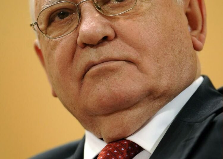 Entinen Neuvostoliiton presidentti Mihail Gorbat?ov kuvattuna Genevessä pari viikkoa sitten.