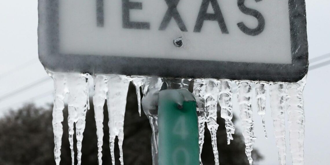 Texasissa on tavallisesti helmikuun puolivälissä parikymmentä lämpöastetta, mutta tänä vuonna iski pakkasaalto.