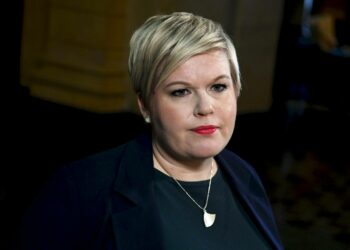 Valtiovarainministeri Annika Saarikko kertoi aamupäivällä medialle budjettineuvotteluista.