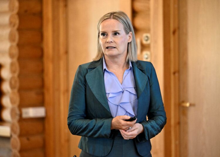 Valtiovarainministeri Riikka Purra (ps.).