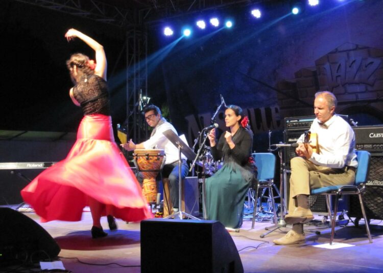 Flamenco-tanssillaan loisti Pata Negran Aleksandra Pejic.