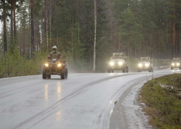 Nato-joukot liikkuivat Norjassa Trident Juncture -harjoituksessa vuonna 2018.