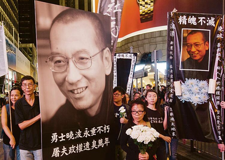 Liu Xiaobota muisteltiin Hongkongissa viime heinäkuussa.