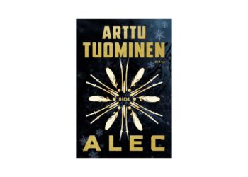 Mika Tuomisen suunnittelemaa Alecin kantta kannattaa katsoa tarkkaan. Paitsi että se on huipputyylikäs, se pitää sisällään vihjeen teoksen sisällöstä.