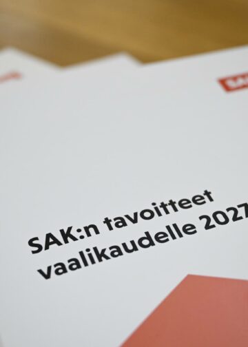 SAK esitteli tänään maanantaina 30.3. tavoitteensa seuraavalle vaalikaudelle.