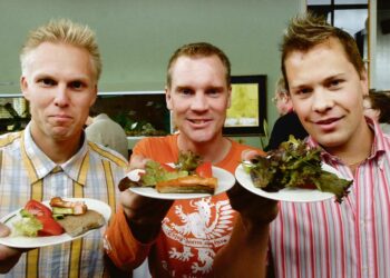 Eväsmiehet Marko Näykki, Jarmo Salo ja Lauri Haikola tapasivat yli 25 000 rakentajaa ja tulosta tuli. Ruokailutottumukset muuttuivat terveellisemmiksi.