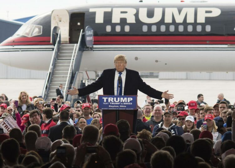 Donald Trump kampanjoimassa Ohiossa viime viikolla.