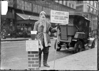 Chicagolainen joulupukki vuonna 1902 oli hoikempi kuin myöhempi "ho ho ho" -mies.