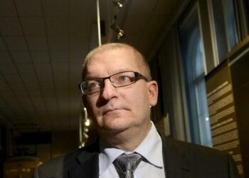 Metalliliiton puheenjohtaja Riku Aalto.
